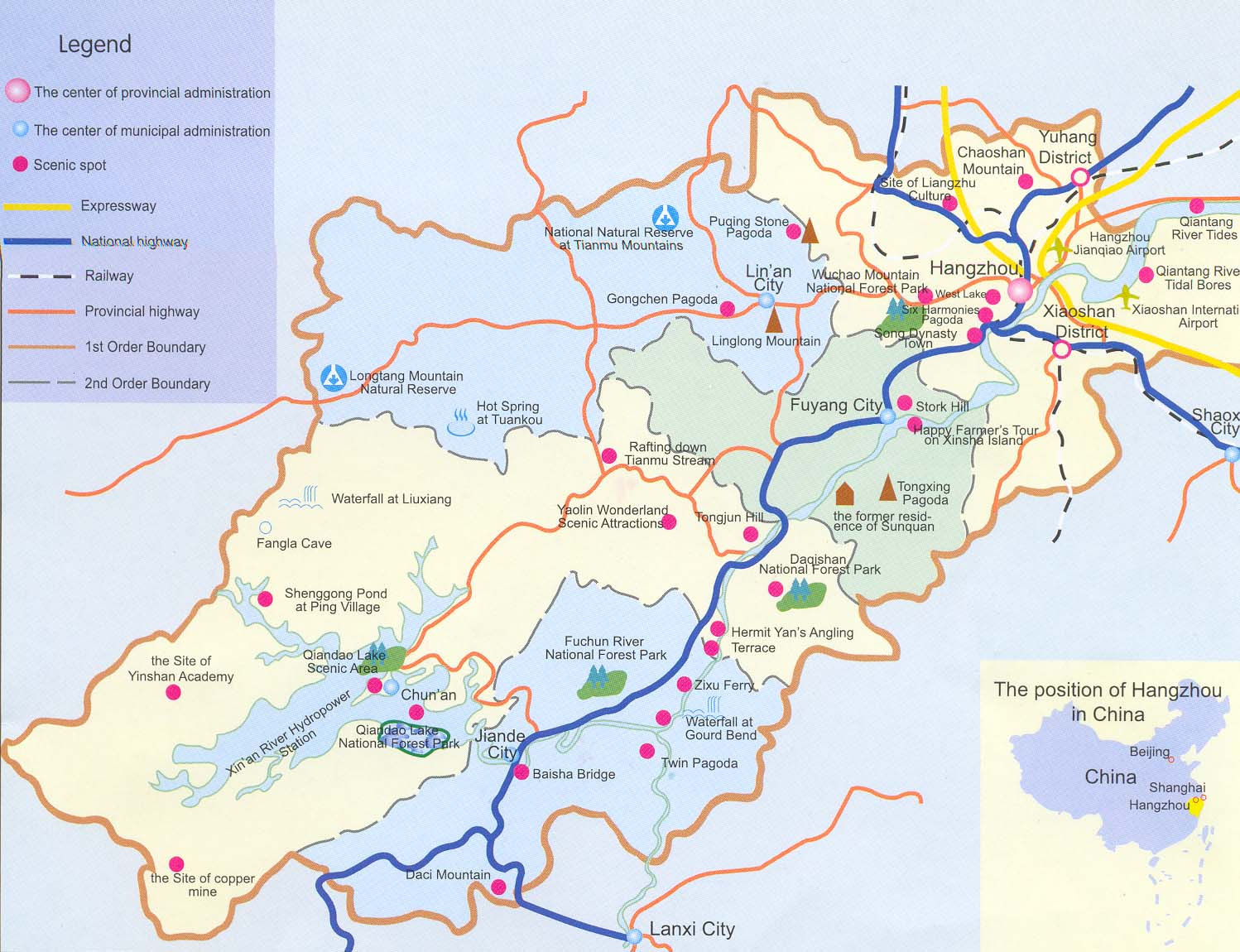 hangzhou route carte